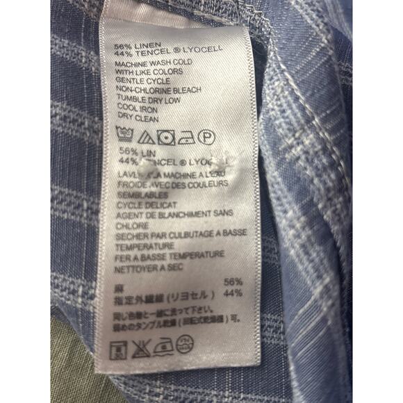 Tommy Bahama Mens Button Up Striped Shirt XL Alternative Cuff Career Casual - Picture 8 of 12